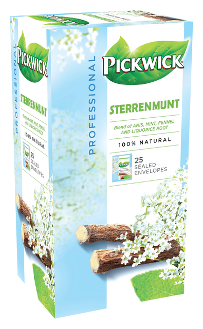 Thee Pickwick sterrenmunt 25x2gr met envelop