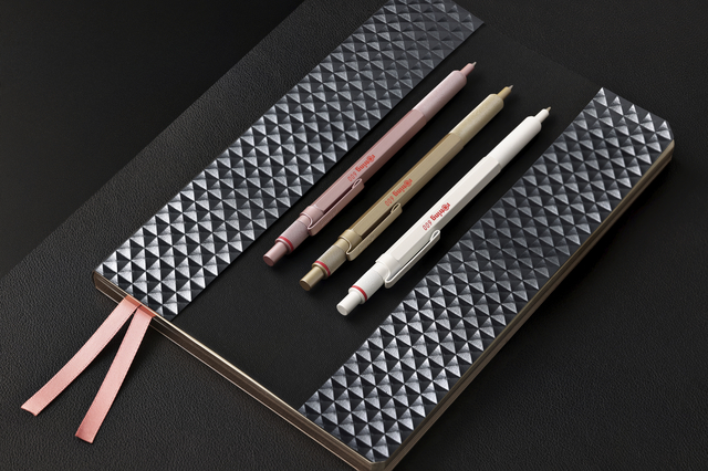 Balpen rOtring 600 medium rosé goud