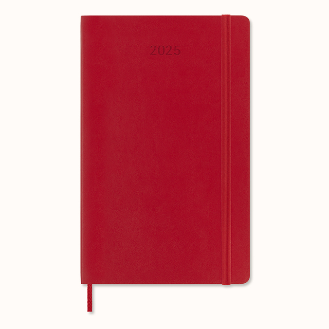 Agenda 2025 Moleskine 12M Planner Weekly 7dagen/1pagina large sc scarlet red