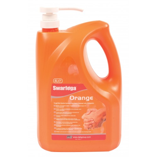 Swarfega Orange Pump flacon met pomp 4x4 liter