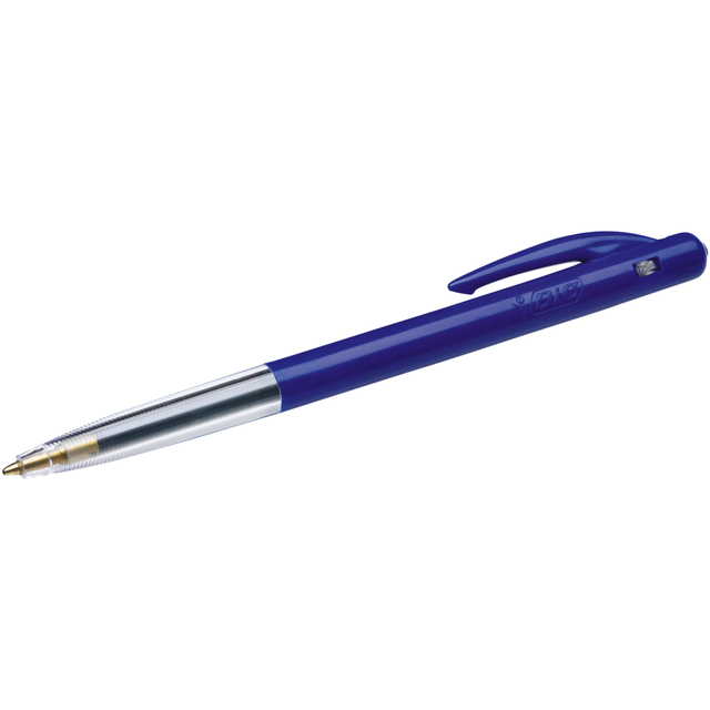 Balpen Bic M10 medium blauw blister à 10 stuks