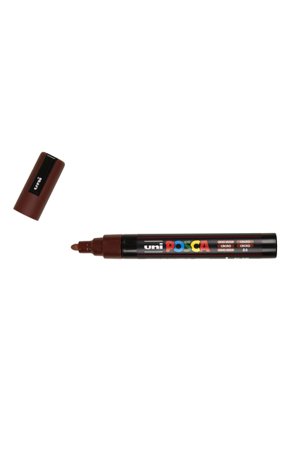 Verfstift Posca PC5M medium cacao bruin