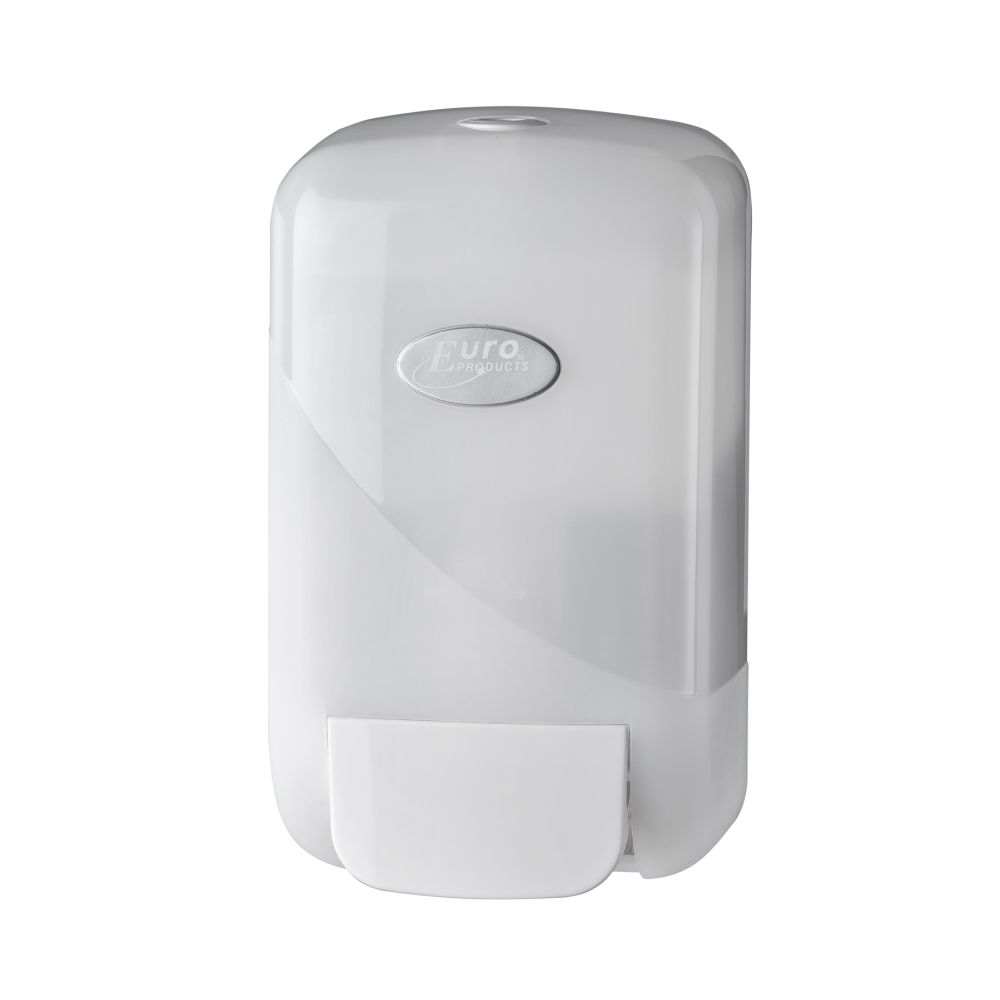 Pearl White Foam zeepdispenser Toilet Seatcleaner wit