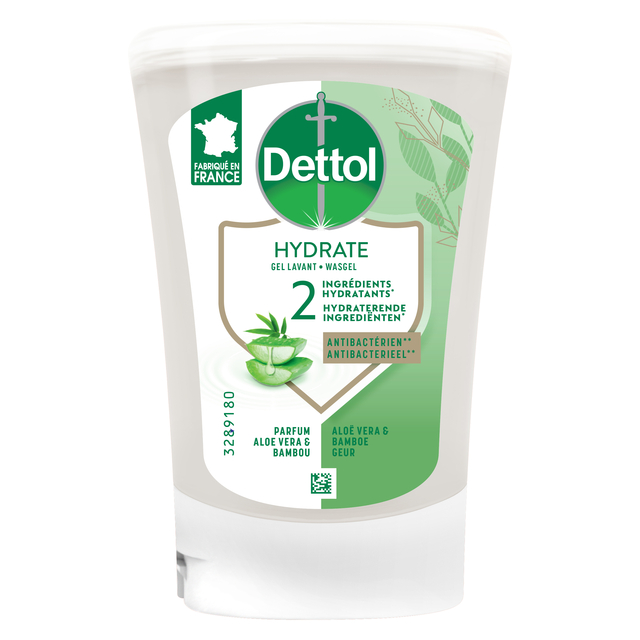 Handzeep Dettol Hydrating Aloe Vera antibacterieël 250ml refill No Touch