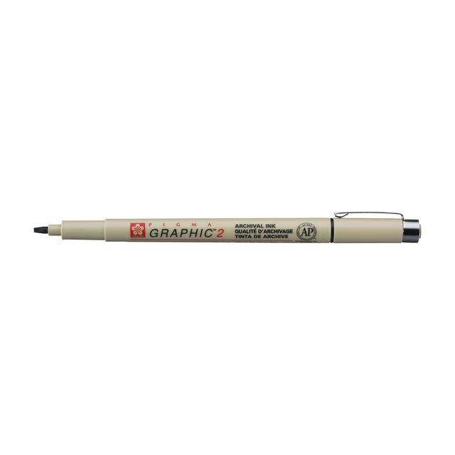 Fineliner Sakura Pigma Graphic 2 2.0mm zwart