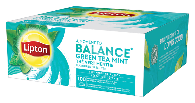 Thee Lipton Balance green tea mint 100x1.5gr