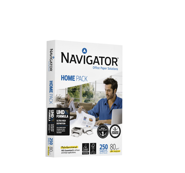 Kopieerpapier Navigator Homepack A4 80gr wit 250 vel