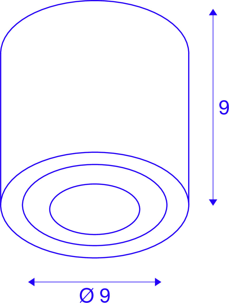 OCULUS CL zwart1xLED 2000-3000K DTW