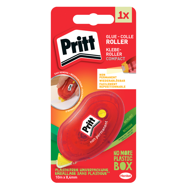 Lijmroller Pritt Compact non permanent 10m op blister