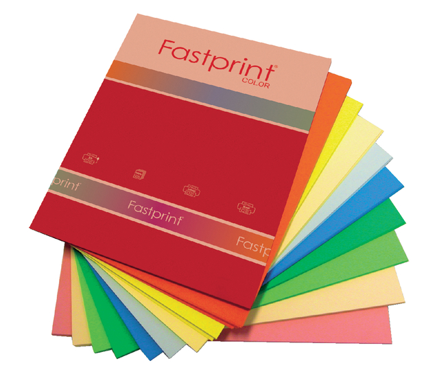 Kopieerpapier Quantore Colour A4 120gr 10 kleuren x 10 vel 100 vel