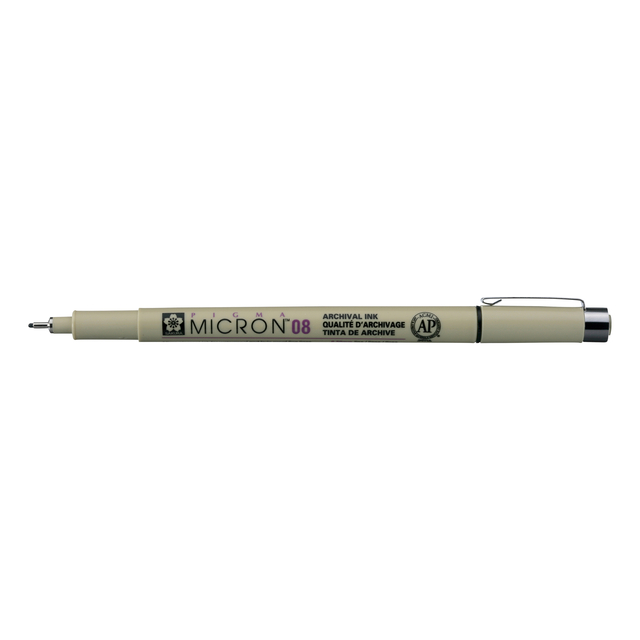 Fineliner Sakura Pigma Micron 08 0.5mm zwart