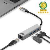 ACT USB-C hub 3.0, 3x USB-A, Gigabit ethernet