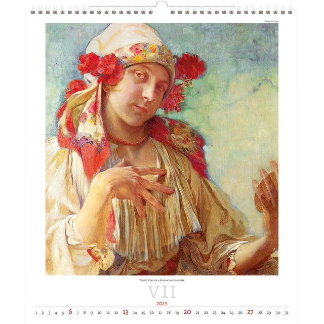 Kalender 2025 Helma 365 34x48.5cm Alfons Mucha