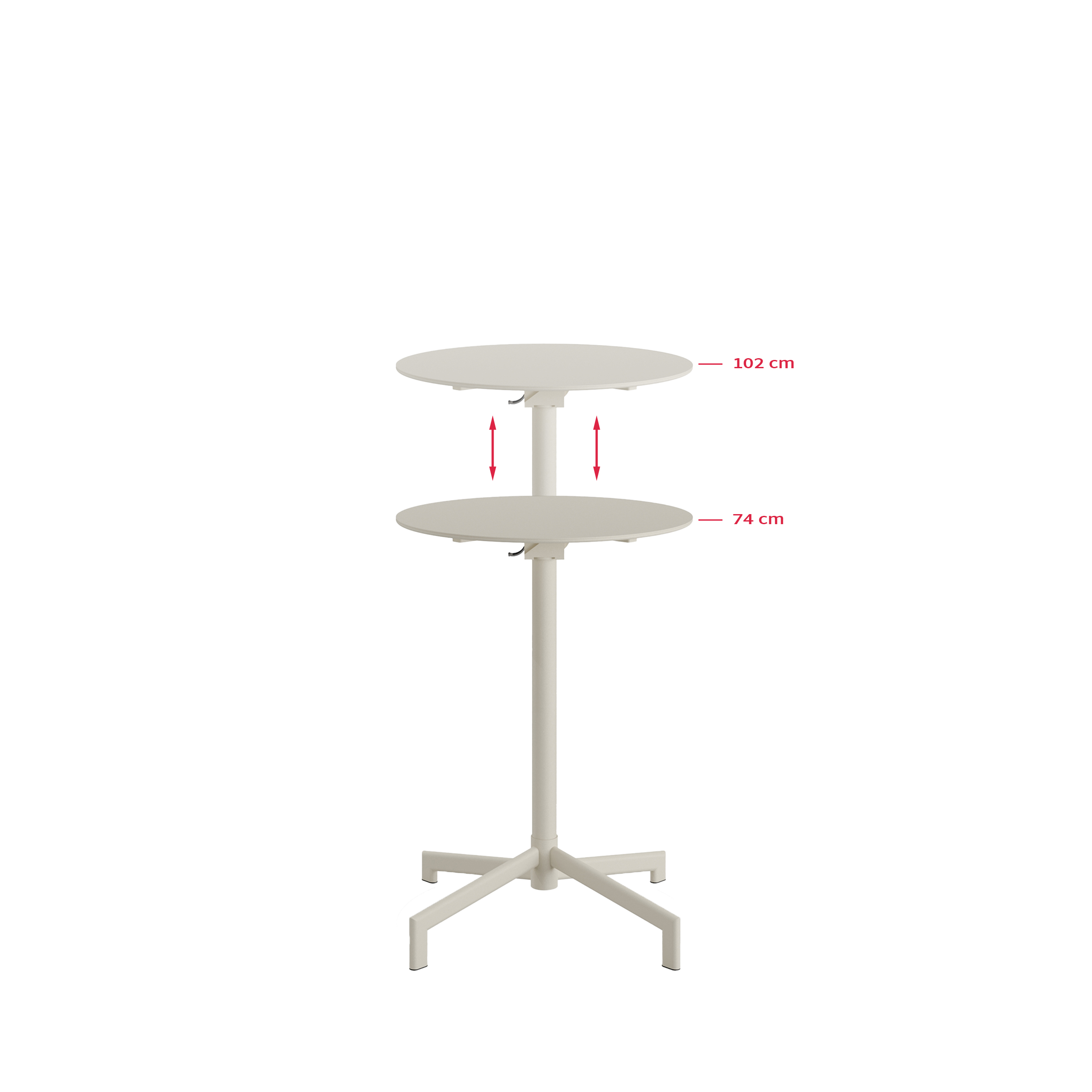 Versa Terras/statafel | Verstelbaar in 2 hoogtes - Beige