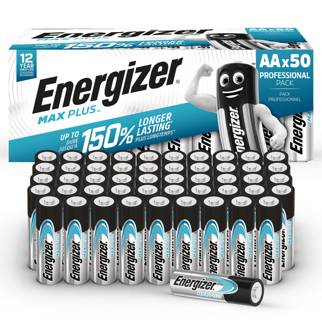 Batterij Energizer Max Plus 50xAA alkaline