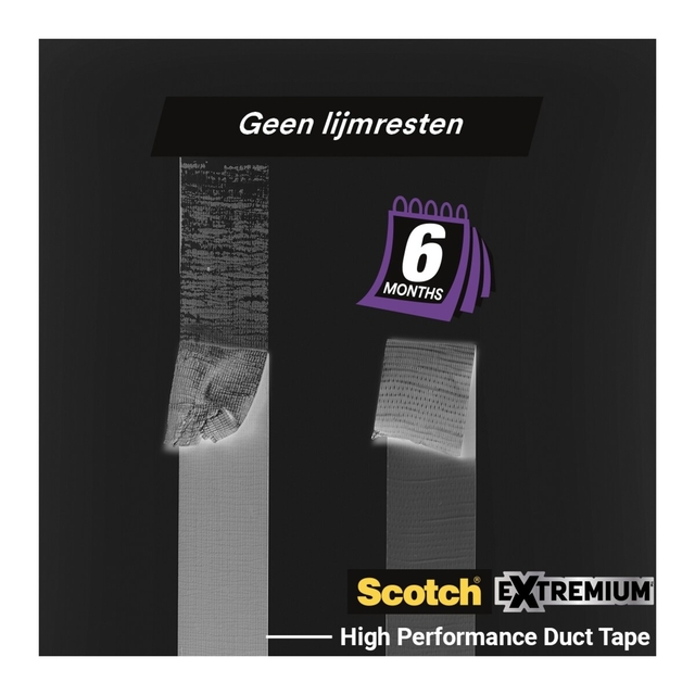 Duct tape Scotch Extremium no residue 18.2mx48mm grijs