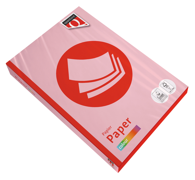 Kopieerpapier Quantore Colour A4 80gr roze 500 vel