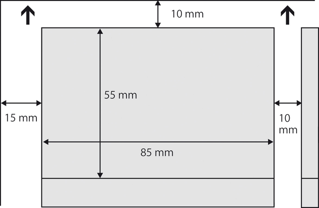 Visitekaart Sigel 85x55mm blanco 225gr ronde hoeken wit 100 stuks