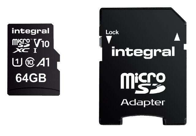 Geheugenkaart Integral microSDXC V10 64GB