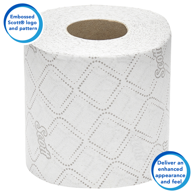 Toiletpapier Scott Essential 2-laags 350 vel wit 8519