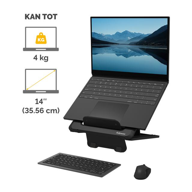 Laptopstandaard Fellowes Breyta zwart