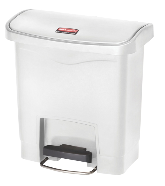 Pedaalemmer Rubbermaid Slim Jim Step-On 15liter wit