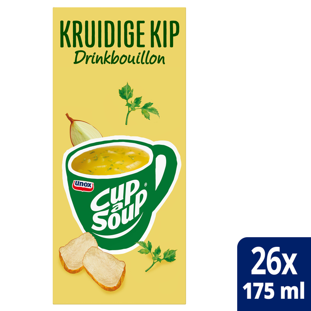 Cup-a-Soup Unox heldere bouillon kruidige kip 26x175ml