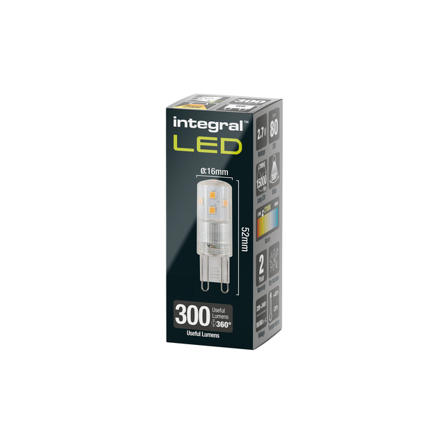 Ledlamp Integral G9 2700K warm wit 2.7W 300lumen