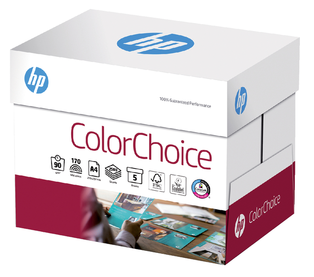 Kleurenlaserpapier HP Color Choice A4 90gr wit 500vel