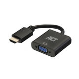 ACT 0,15 meter, HDMI-A male naar VGA female adapter, met audio