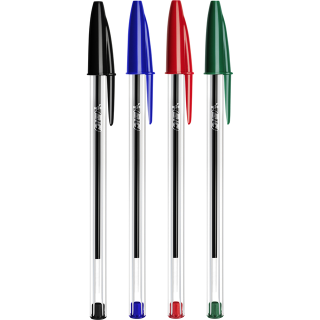 Balpen Bic Cristal medium rood