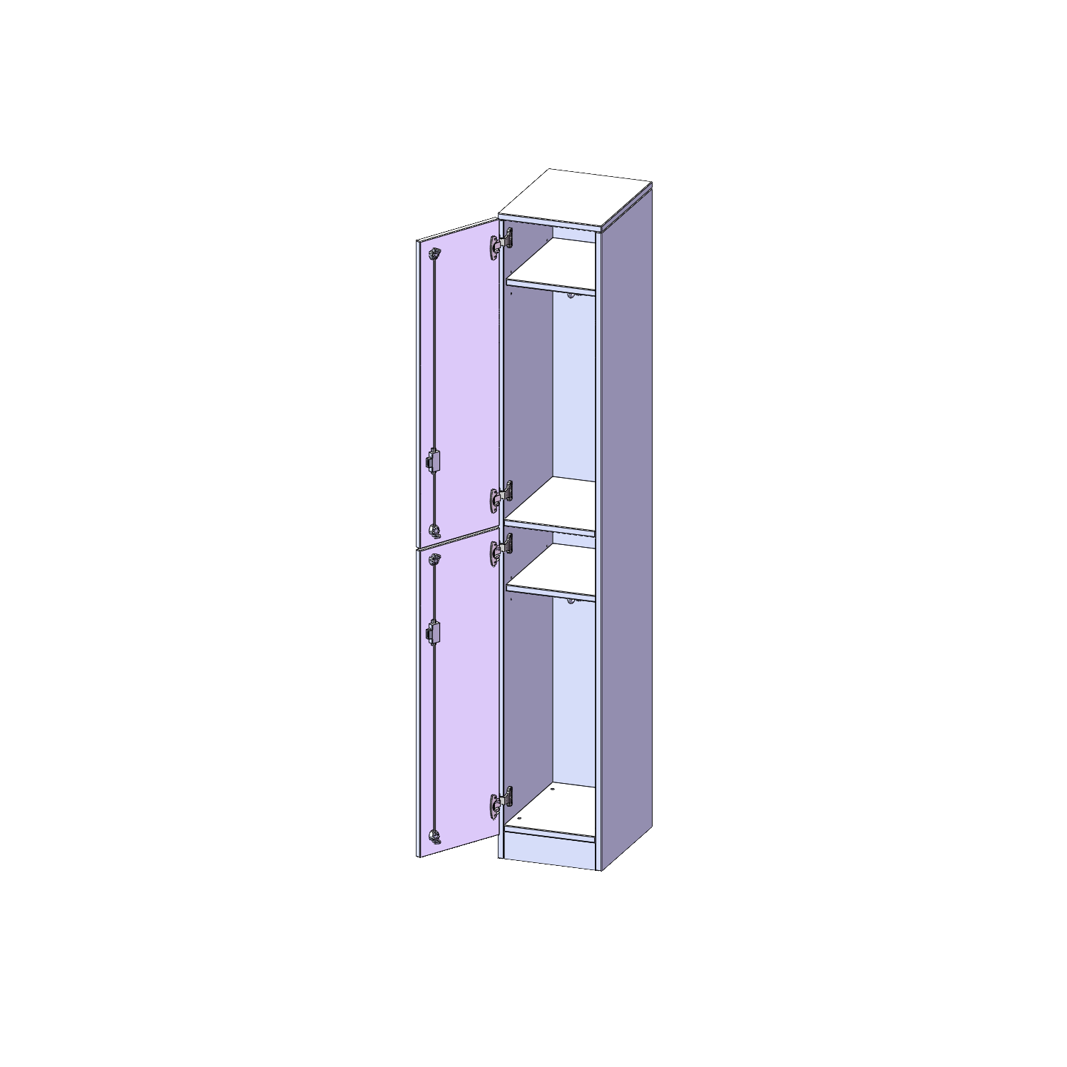 Lockerkast, 5 maphoogtes - Serie evo180