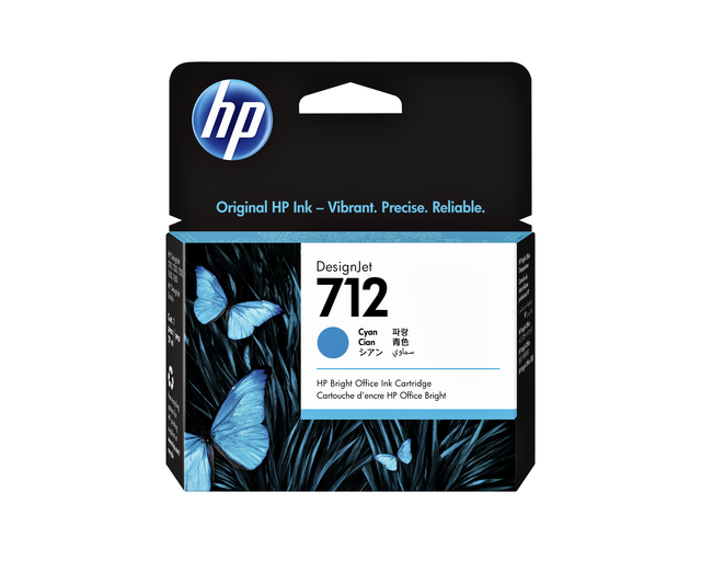 Inktcartridge HP 712 3ED67A blauw