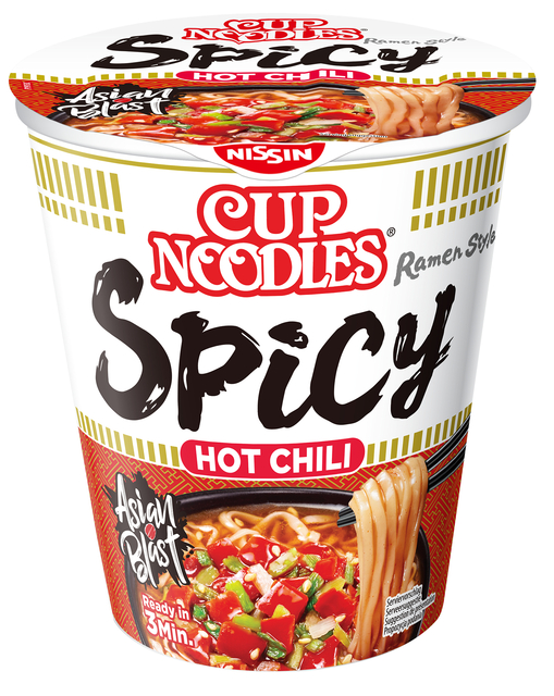 Noodles Nissin hot chili spicy cup