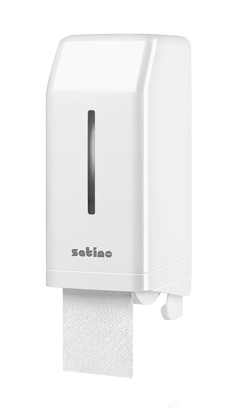 Satino toiletroldispenser voor 2 systeemrollen