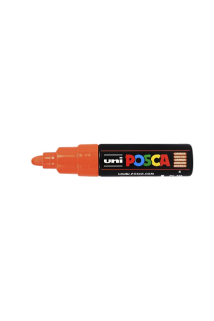 Verfstift Posca PC7M breed donkeroranje