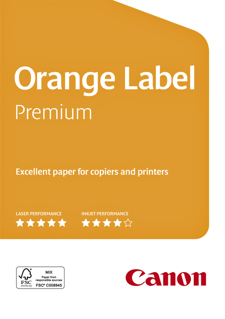 Kopieerpapier Canon Orange Label Premium A4 wit 500 vel