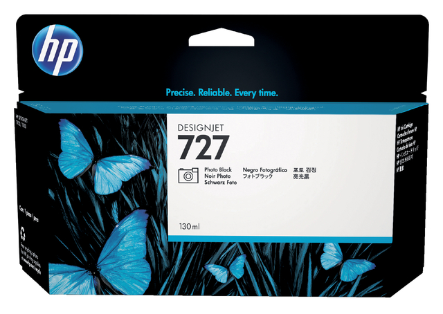 Inktcartridge HP B3P23A 727 foto zwart