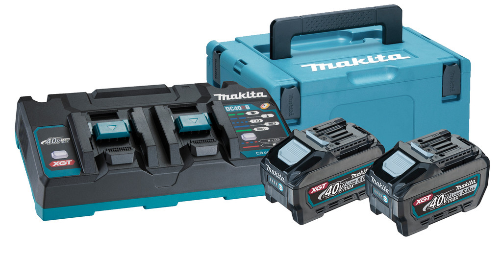 Makita Startset XGT DC40RB_ 2xBL4050F