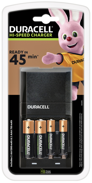 Batterij oplader Duracell CEF27 + 2xAA +2xAAA