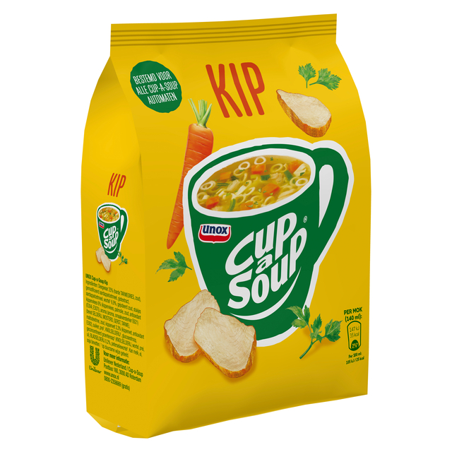 Cup-a-Soup Unox machinezak kip 140ml