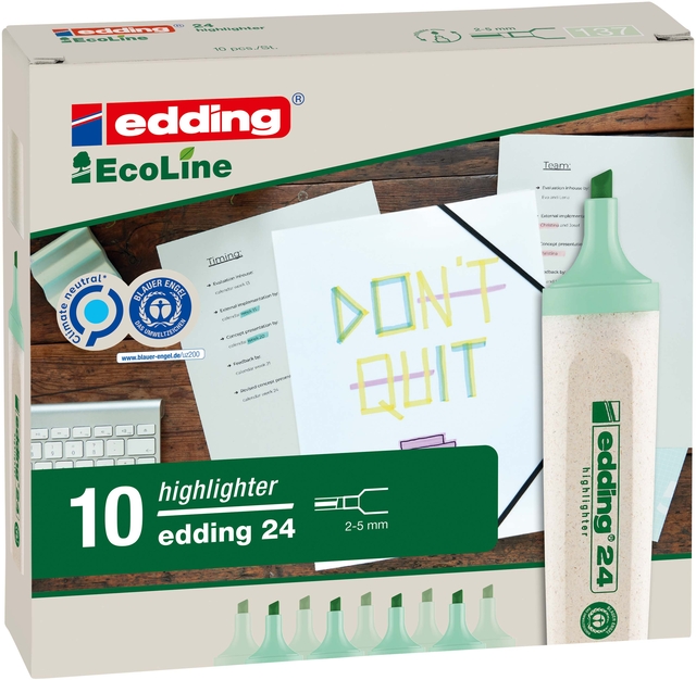 Markeerstift edding 24 Ecoline pastel groen