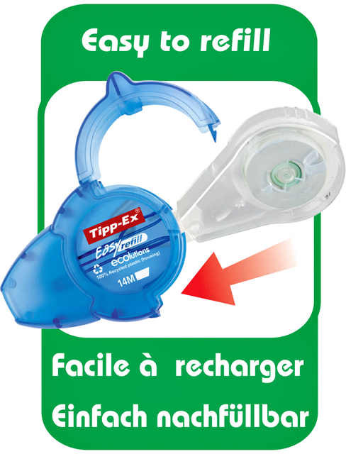 Correctieroller Tipp-ex easy refill ecolutions 5mmx14m