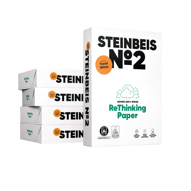 Kopieerpapier Steinbeis No2 A4 80gr wit 500 vel