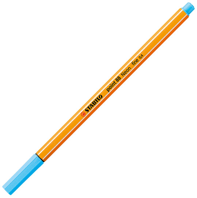 Fineliner STABILO point 88/031 fijn neon blauw