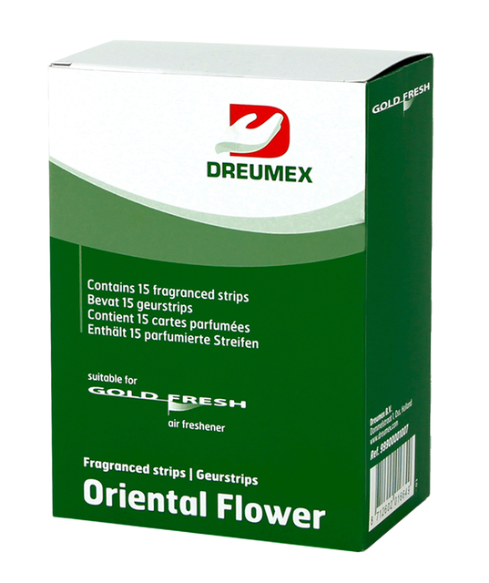 Luchtverfrisser Dreumex Gold Fresh Oriental Flower 15 strips