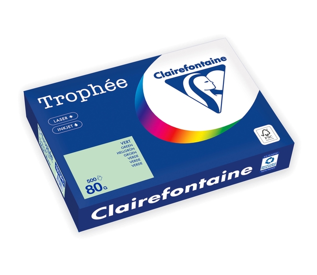 Kopieerpapier Trophée A4 80gr groen 500 vel