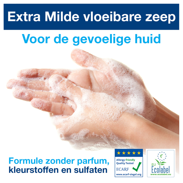 Handzeep Tork S1 vloeibaar mild en ongeparfumeerd 1000ml 420701