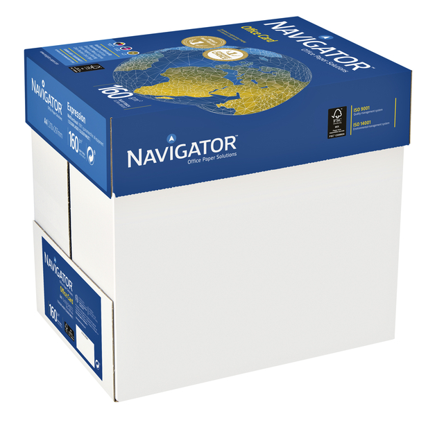 Kopieerpapier Navigator Office Card A4 160gr wit 250 vel