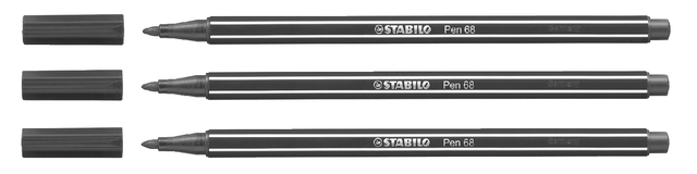 Viltstift STABILO Pen 68/46 medium zwart